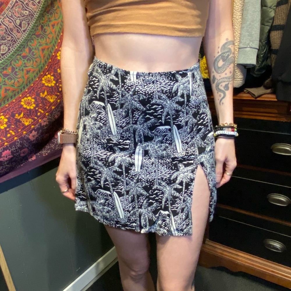 Reformation Mini Slit Skirt